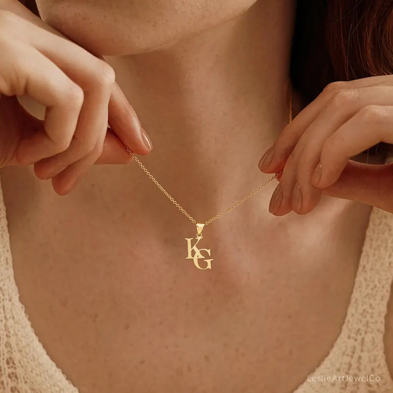 Two Initial Necklace