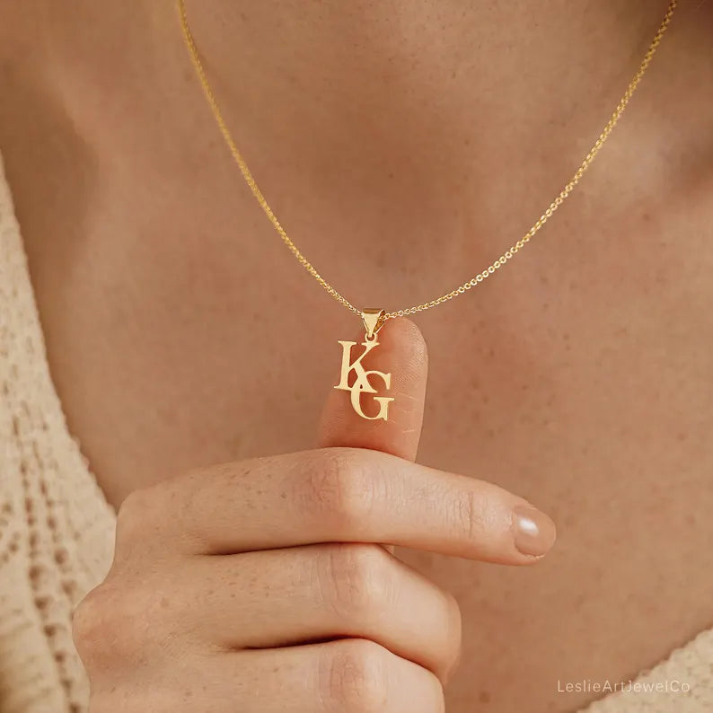 Two Initial Necklace