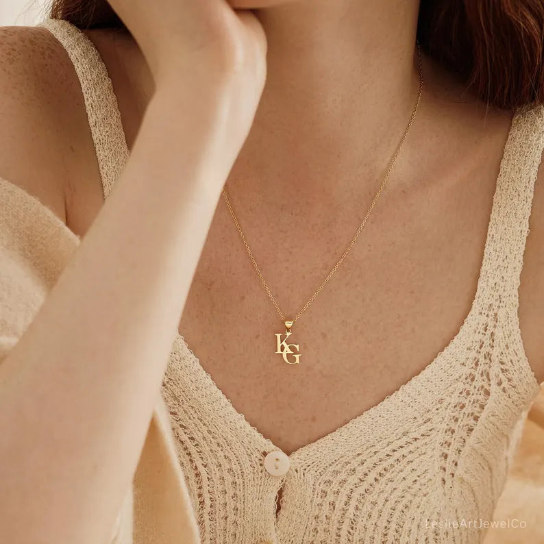 Two Initial Necklace