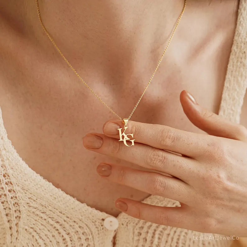 Two Initial Necklace