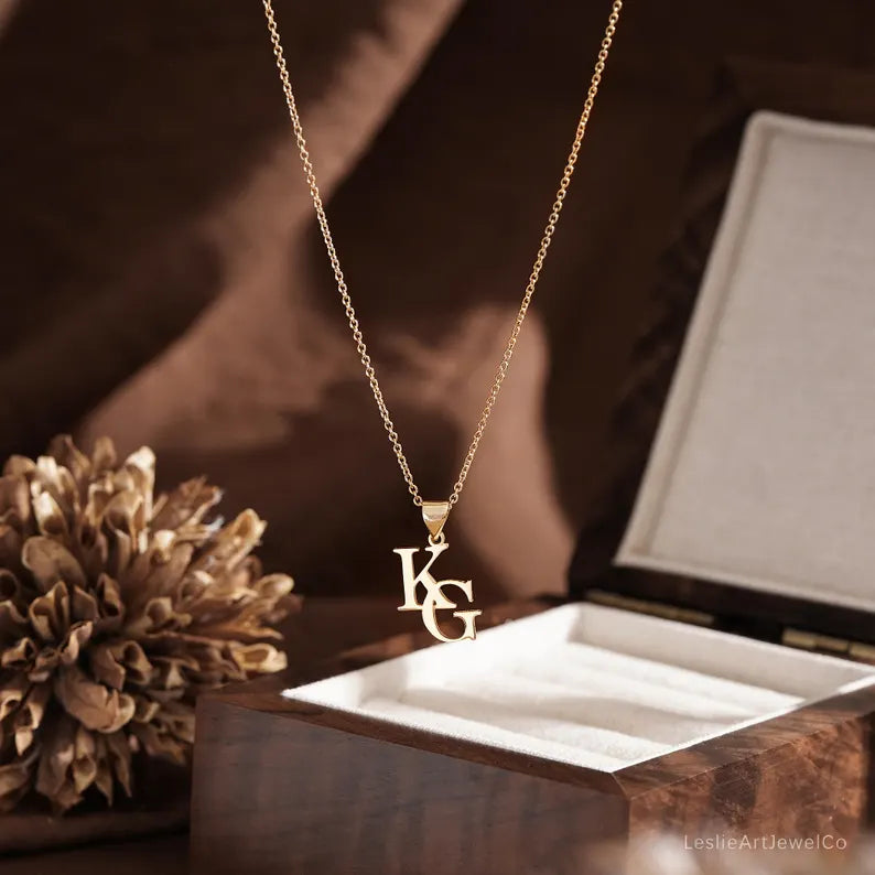 Two Initial Necklace