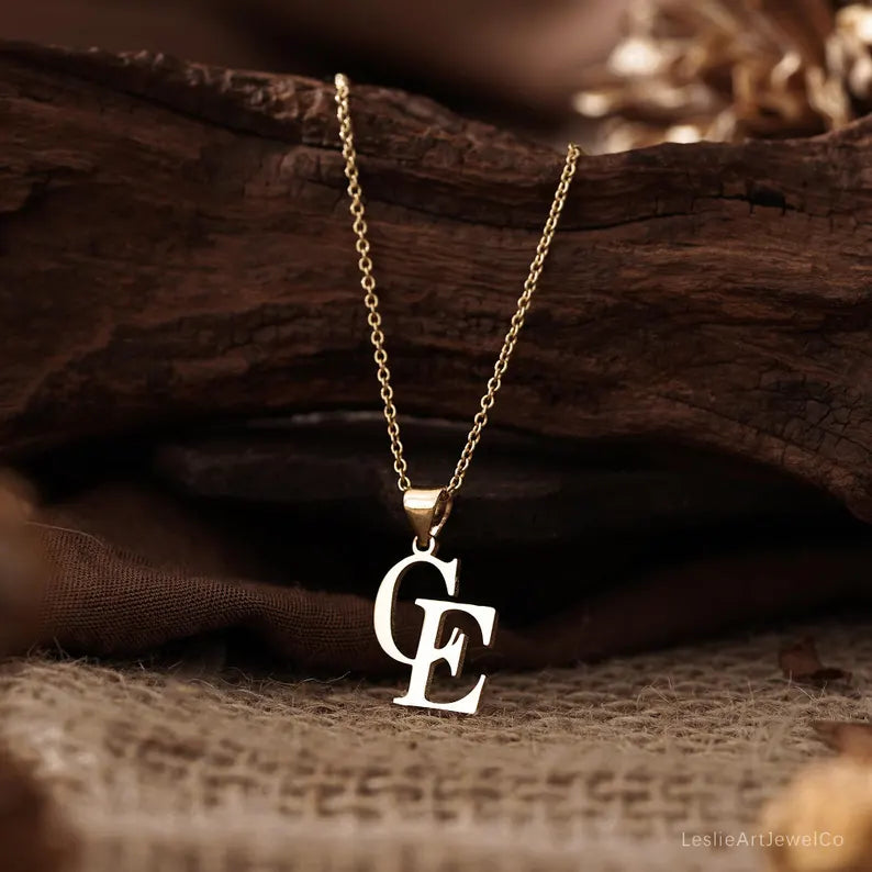 Two Initial Necklace