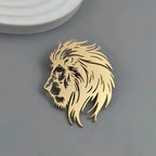 Lion Head Lapel Pin