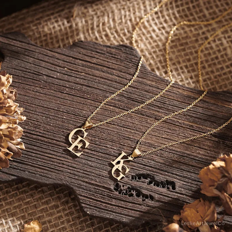 Two Initial Necklace