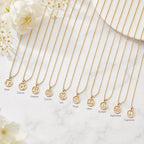 Zodiac Necklace – Zodiac Sign Pendant Astrology Gift for Her