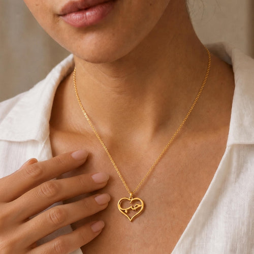Arabic Sabr Necklace Patience Calm Heart Pendant