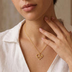 Arabic Sabr Necklace Patience Calm Heart Pendant
