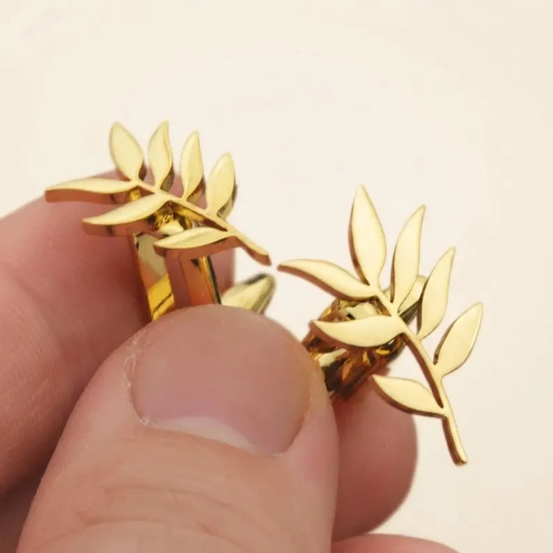 Leaf Cufflinks for Men