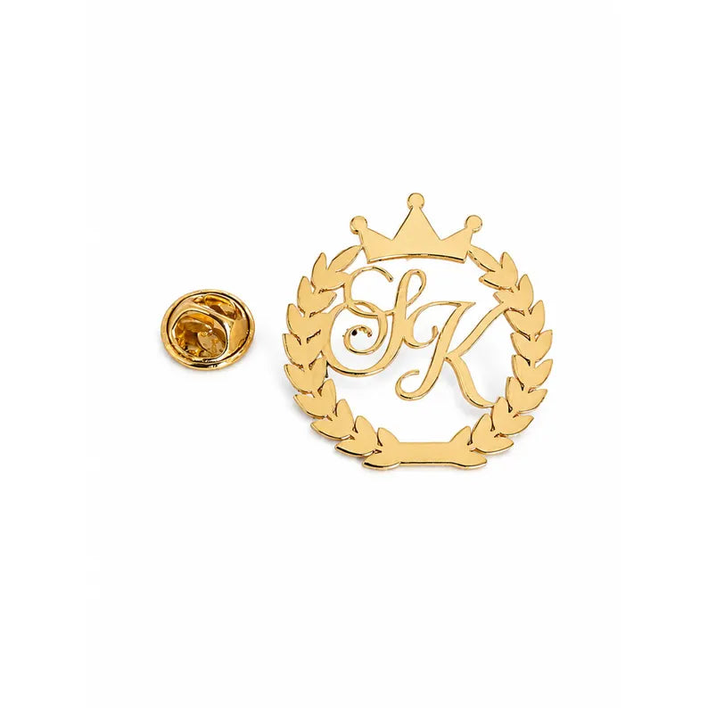Custom Name Crown Brooch