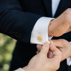 Personalized Birth Flower Cufflinks