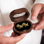 Personalised Initial Cufflinks for Men, Custom Two-Letter