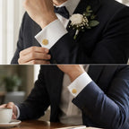 Personalized Birth Flower Cufflinks