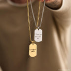 Personalized Handwriting Men Necklace