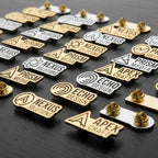 Custom Logo Brooch Brass | Corporate Brooch Pin