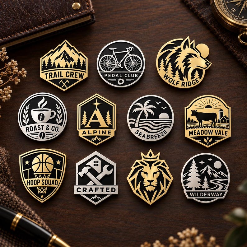 Custom Your Logo Brooch Pin