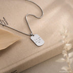 Personalized Handwriting Men Necklace