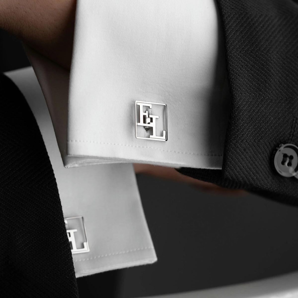 Initial Cufflinks In Square