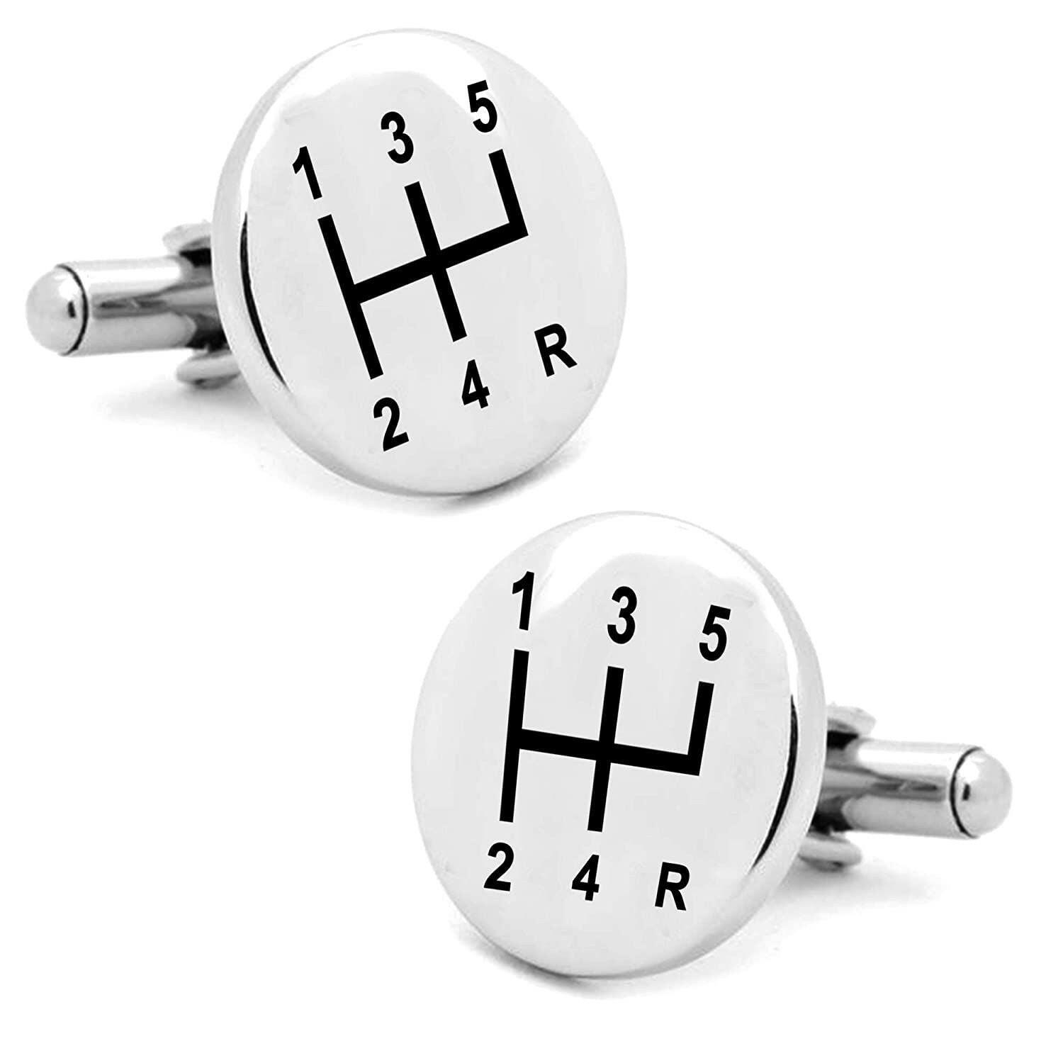 Personalized Gear Shifter Cufflinks For Men cufflink.