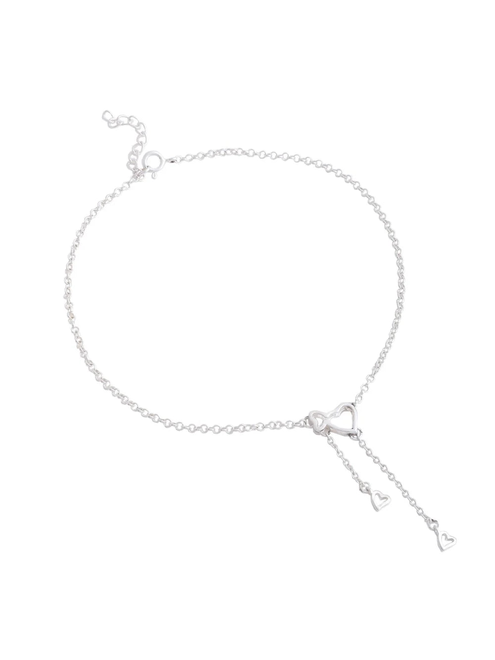 Heart Charm Chain Anklet